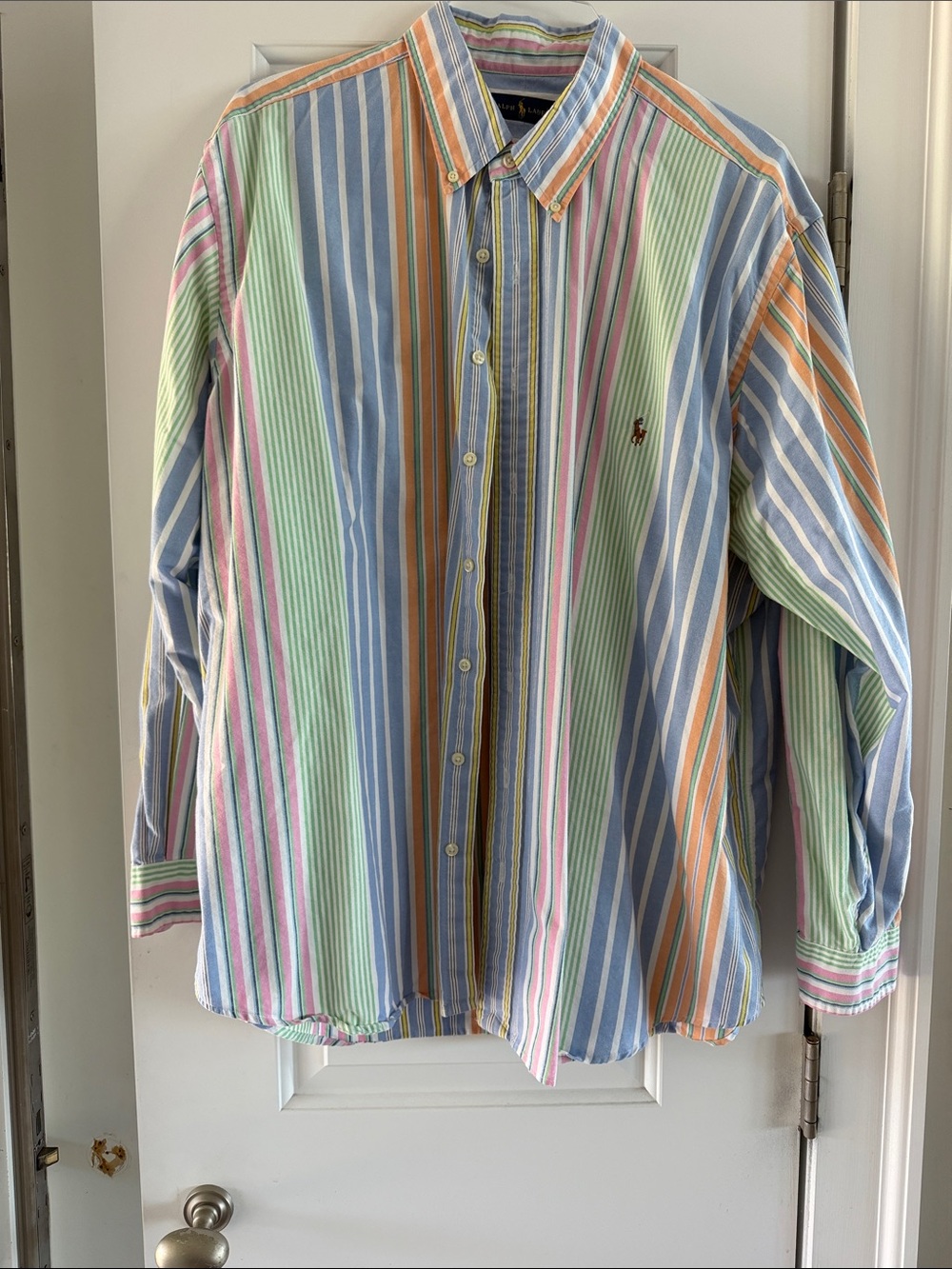 Ralph Lauren Pastel Multistripe Button-Down Shirt